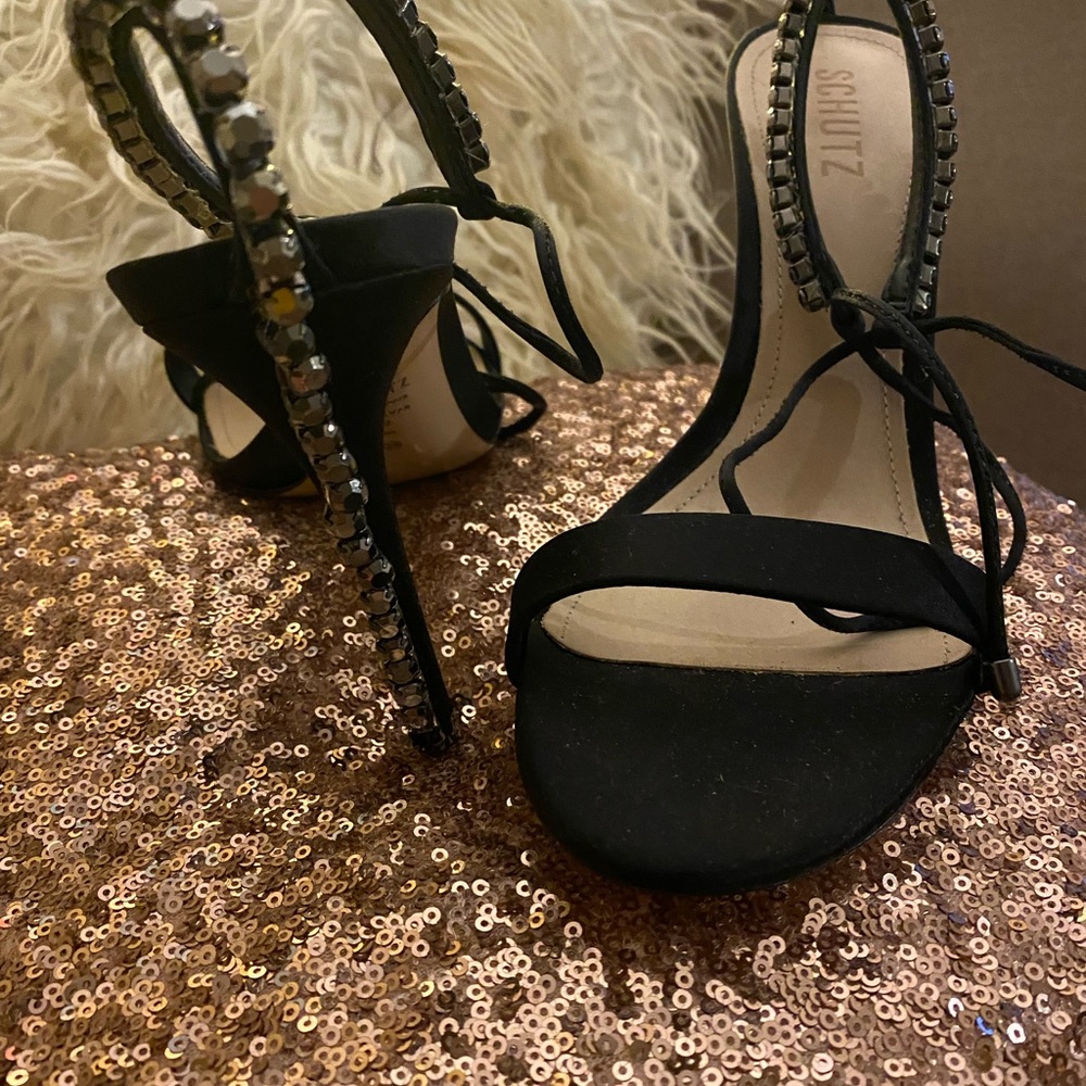 Schutz rhinestone heels